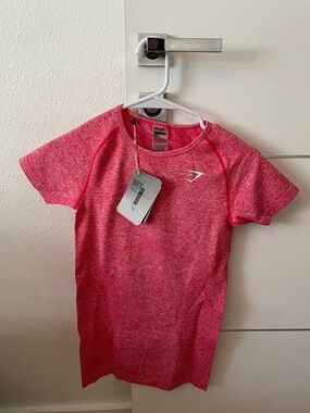 Gymshark Pink Seamless Performance Tee